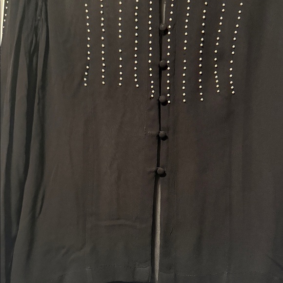 Reiss Black Studded Women's Blouse - Picture 6 of 6
